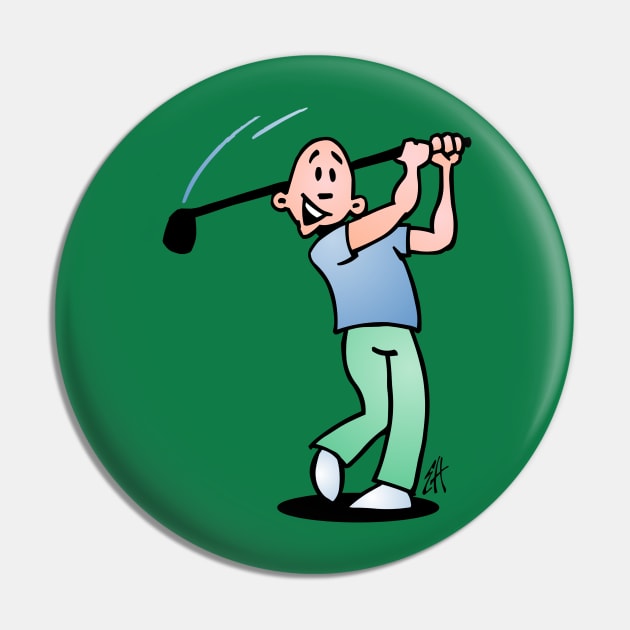 Golf Pin by Cardvibes