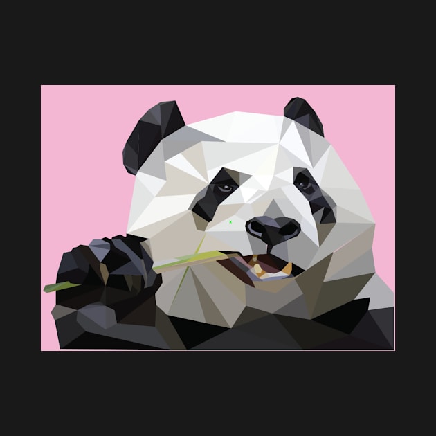 Pink Geo Panda by jrepkin