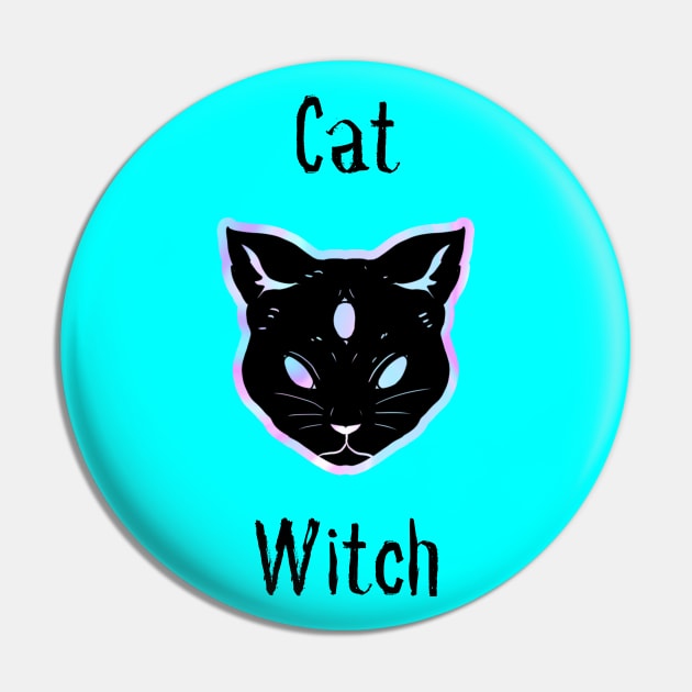 Cat Witch Pin by Witchy Woman Podcast