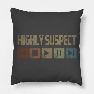 Highly Suspect Control Button Pillow