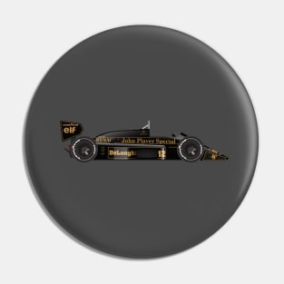 Ayrton Senna's Lotus 98T Illustration Pin