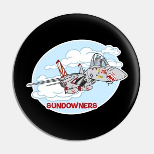 Tomcat Cartoon VF-111 Sundowners Pin