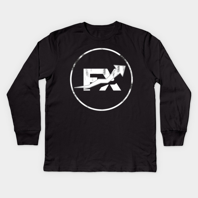 Fx Forex Or Foreign Exchange Trading Round Distressed Logo