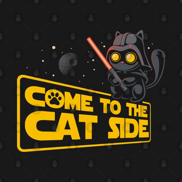 Come to the cat side - funny kitty by eriondesigns