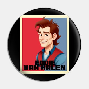 2D Eddie van halen Pin