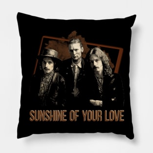 Sunshine of Your Love - Embrace the Legendary Sound with This Creams Tee Pillow