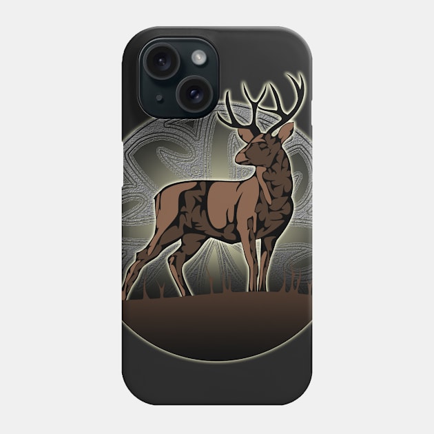 Tribal Stag Phone Case by Evan_Arking