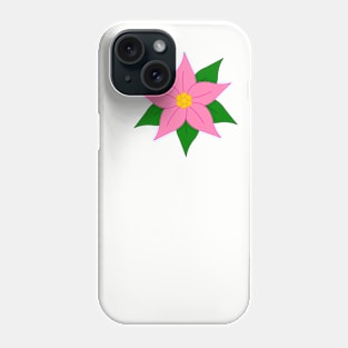 Pink Poinsettia Phone Case