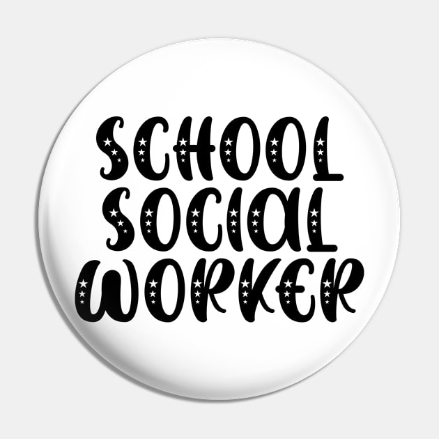 School Social Worker Pin by EtheLabelCo