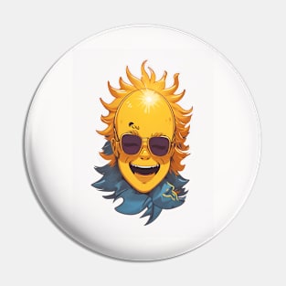 Shiny Sun head Pin