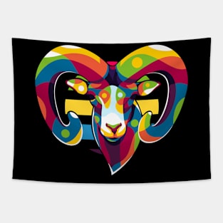 The Mouflon Great Horn Tapestry