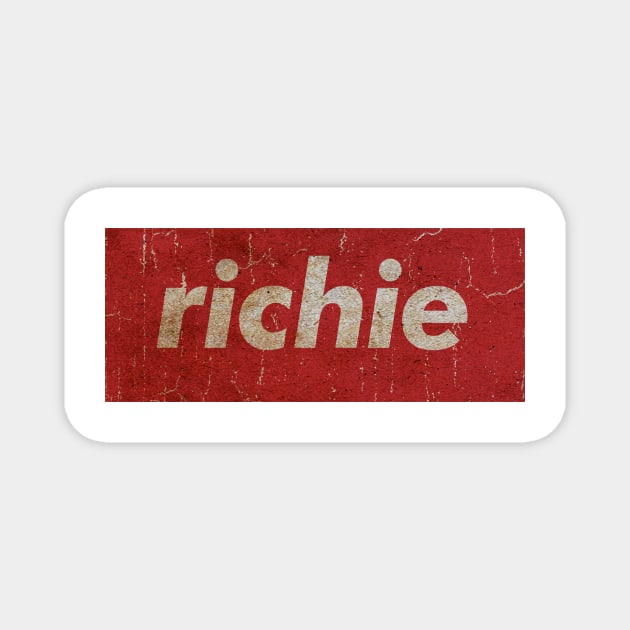 Richie - RECTANGLE RED VINTAGE Magnet by GLOBALARTWORD