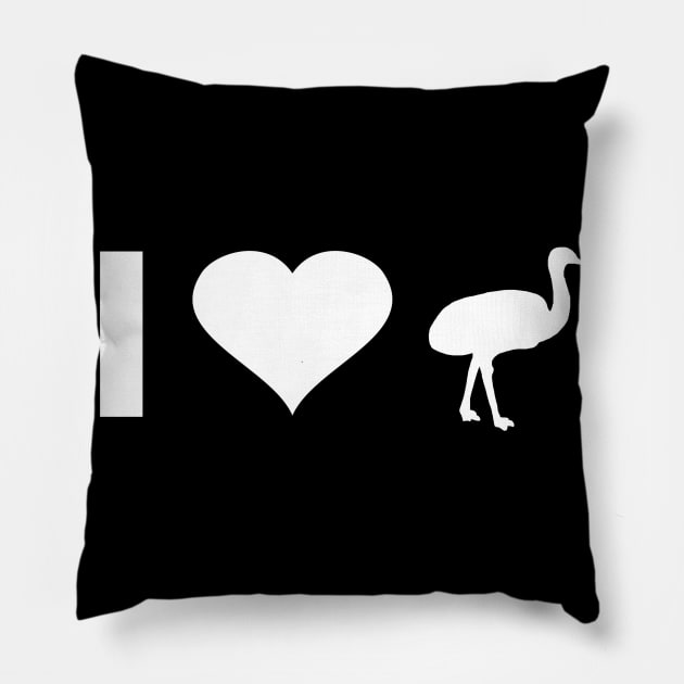I love emus rhea ostrich ratite design Pillow by FindYourFavouriteDesign