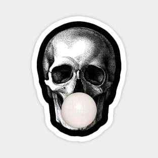 skull head on gummy balloon Magnet