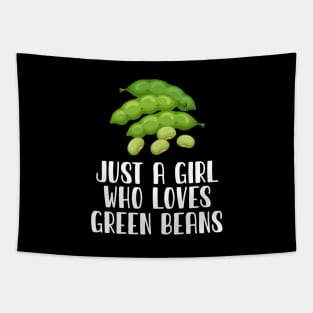 Just A Girl Who Loves Green Beans Tapestry