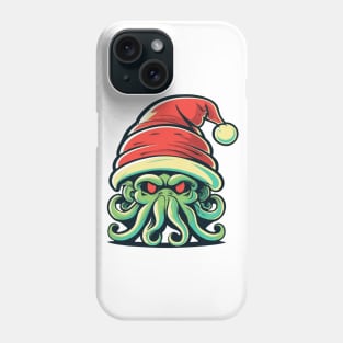 A Portrait of Christmas Cthulhu #3 Phone Case