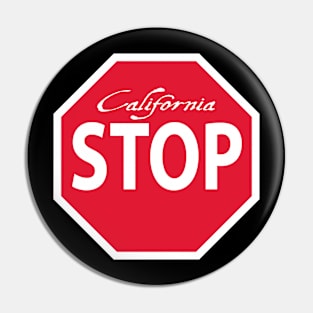 California STOP Pin