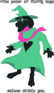 The Power of Fluffy Boys Shines Within You (Deltarune - Ralsei Shadow) Magnet