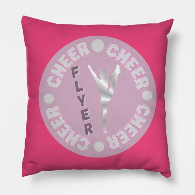 Cheer flyer Pillow by Sport-tees by Marino's