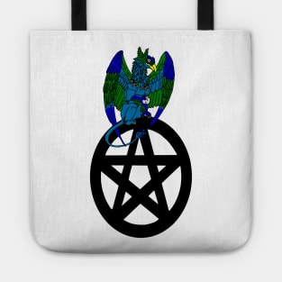 Magical Griffon on a Pentacle Tote