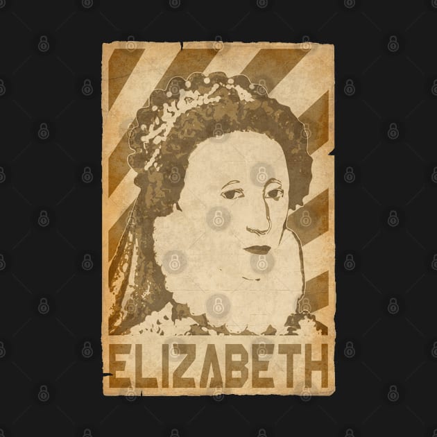 Elizabeth Queen Of England Retro Propaganda by Nerd_art