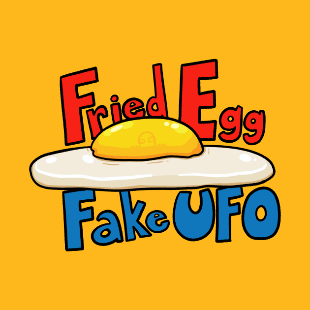 Fried Egg Fake UFO by bubboboon