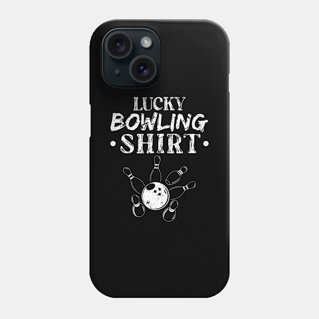 Lucky Bowling Phone Case by Humbas Fun Shirts