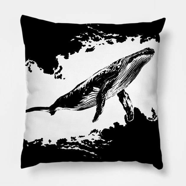 Whale Pillow by vvilczy