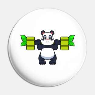 Panda Bodybuilder Dumbbell Bodybuilding Pin