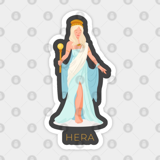 Hera goddess Sticker by Mirksaz-designs