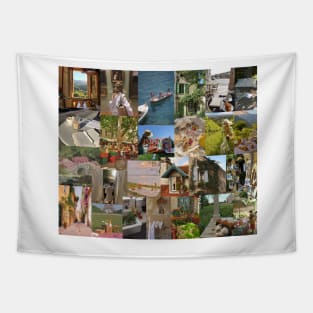 europe nature collage Tapestry