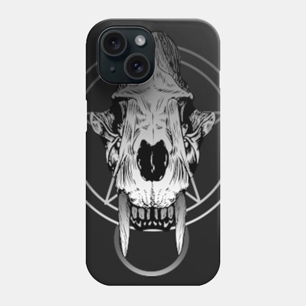 skull head Phone Case by kladenko