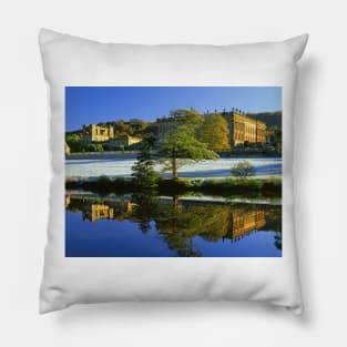 Chatsworth House in Winter Pillow