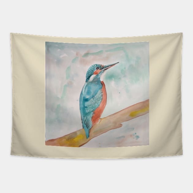 Kingfisher Tapestry by penandstrings