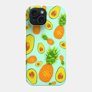 AVOCADO AND PINEAPPLE COLORFUL Phone Case