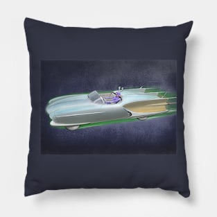 Lightspeed Roadster In Space Pillow