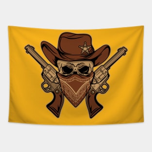 WILD WEST SKULL Tapestry