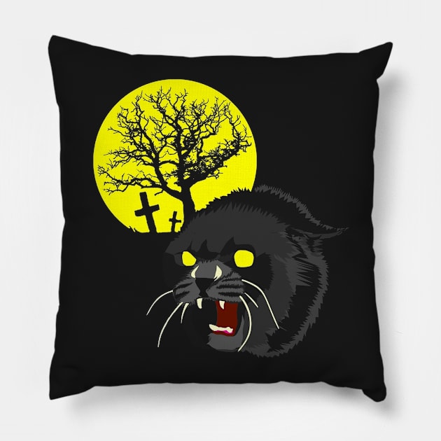 Horror Pillow by annacwener