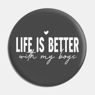 Life is better with my boys; boy mom; boy dad; all sons; boys; boy mum; mother of boys; father of boys; father; mother; fathers day gift; sons; all sons; mothers day gift; Pin