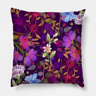 Hello spring. Colorful Flower pattern Pillow