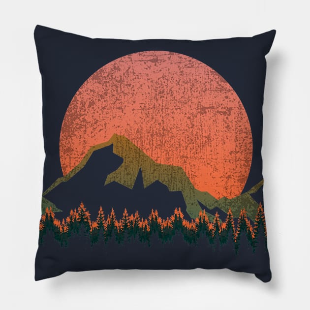 cool sunset Pillow by pilipsjanuariusDesign