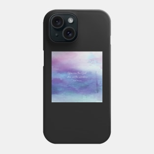 You are the God who works wonders, Psalm 77:13-19 Phone Case