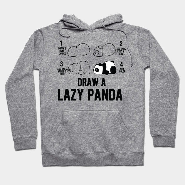 Draw A Lazy Panda Fun Animal Step By Step Painting Lazy Panda