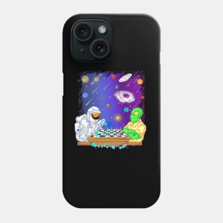 Astronaut Play Chess Phone Case