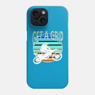 Get A Grip Dirt Bike Retro Desert Riding Phone Case