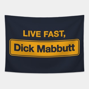 Live Fast, Dick Mabbutt Tapestry