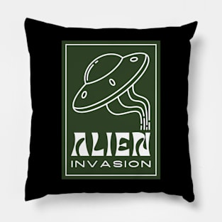 Alien invasion Pillow