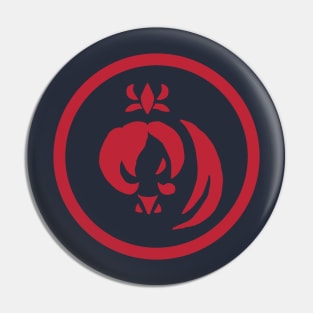 Red Rebel Faction Emblem Pin