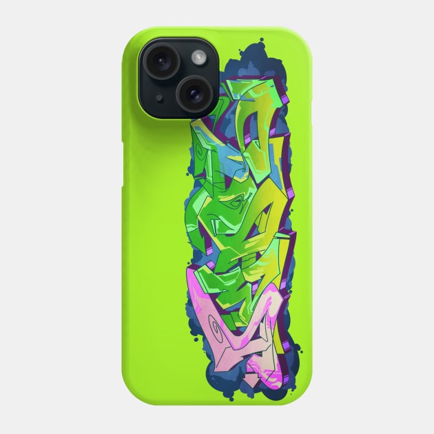 Dedos Graffiti letters Phone Case by Dedos The Nomad