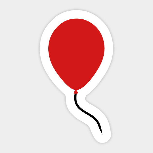 Mathis sap Kloppen Red Balloon Emoji - Red Balloon - Sticker | TeePublic